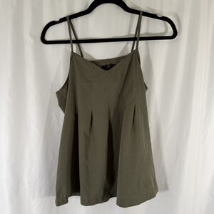 Gap Tank Top Women's Small Solid Green Pullover Lightweight Sleeveless